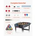 thumbnail image 6 of 4-in-1 Multi-Multi-Function Game Table Set 48" Air Hockey, Pool, Foosball, Ping Pong with Accessories  For Game Room & Office, 6 of 11