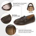 thumbnail image 3 of Ecetana Women's Penny Loafers Slip-Ons Flats Business Dress Shoes Lightweight Walking Driving Shoes, 3 of 6