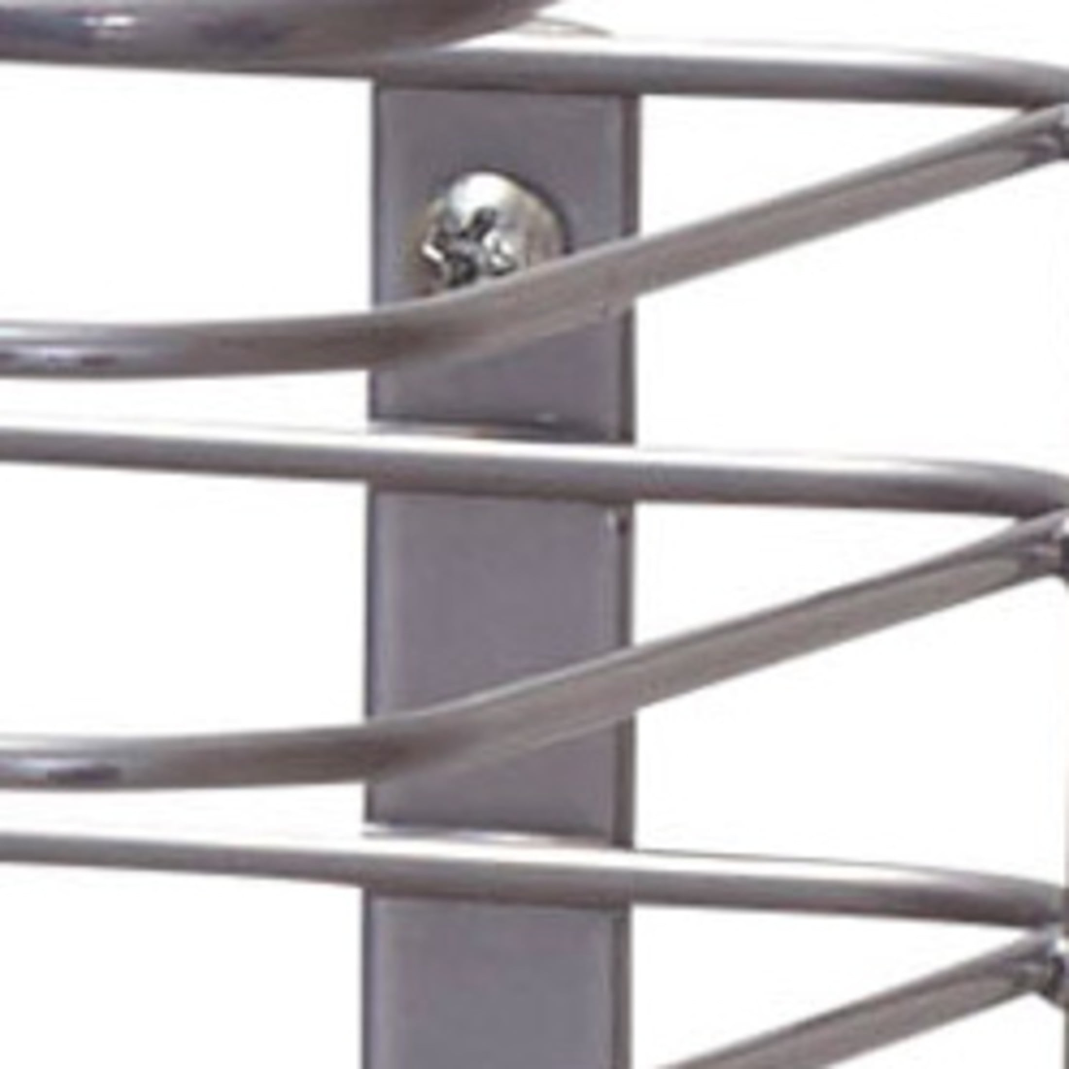 Household Essentials Door Mount Cabinet Organizer, Steel Wire Basket, Attractive Nickel Powder Coating, Great for Saving Space, Mounts to Solid Surface with Hardware Included