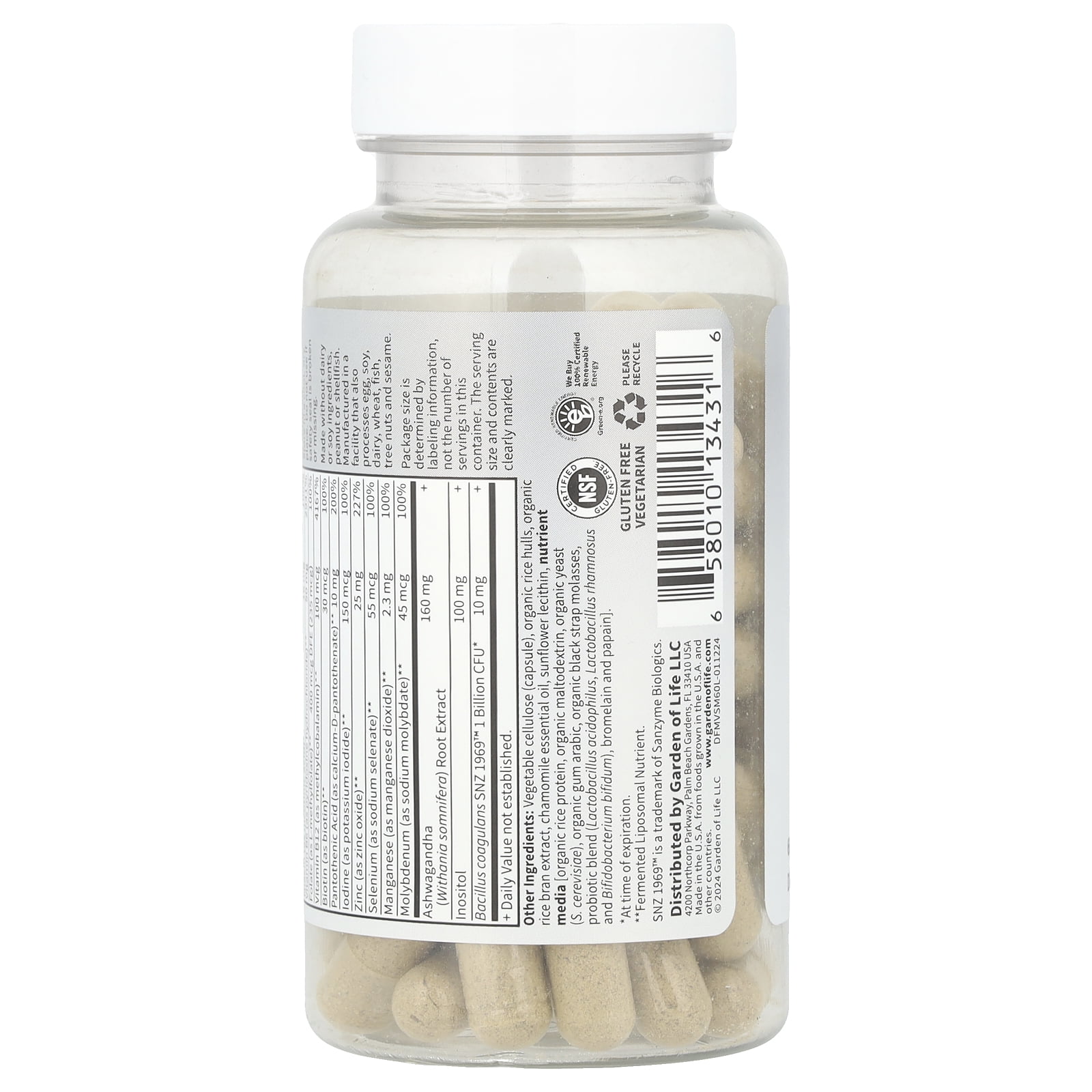Garden of Life Dr. Formulated Multi+, Stress & Mood, 60 Capsules