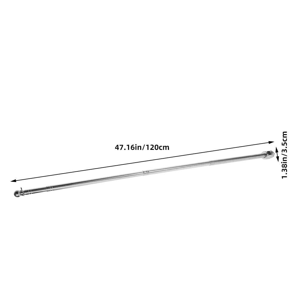 HOMEMAXS 2pcs Adjustable Height Steel Flag Pole For Bicycle Motorcycle Dirt Bike Telescopic Flagpole Kit Safety Flag Holder