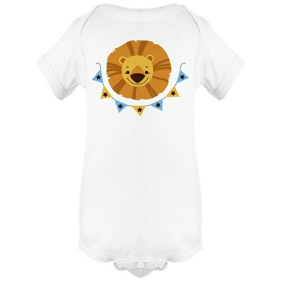 Cute Lion Face Bodysuit Baby's -Image by Shutterstock