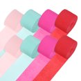 thumbnail image 1 of Uxcell 8-Rolls Serpentina de Papel Crepé, 200m Serpentinas Crepé para Suministros de Ceremonia [4 Colores-1.8 Pulgadas x 82 Ft/Rollo], 1 of 1