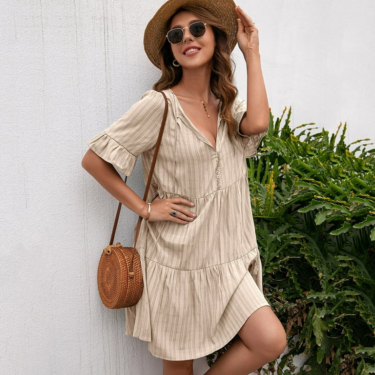iOPQO Fall Dresses For Women 2023 Casual Dresses For Women Summer