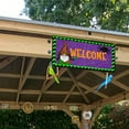 thumbnail image 3 of Halloween Ornament Welcome Sign Decorative Vintage Wall Hanging Home Garden, 3 of 6