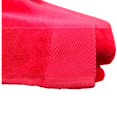 thumbnail image 5 of Cotton Beach Towels Set of 2, Oversized Terry Velour, Red, 5 of 5