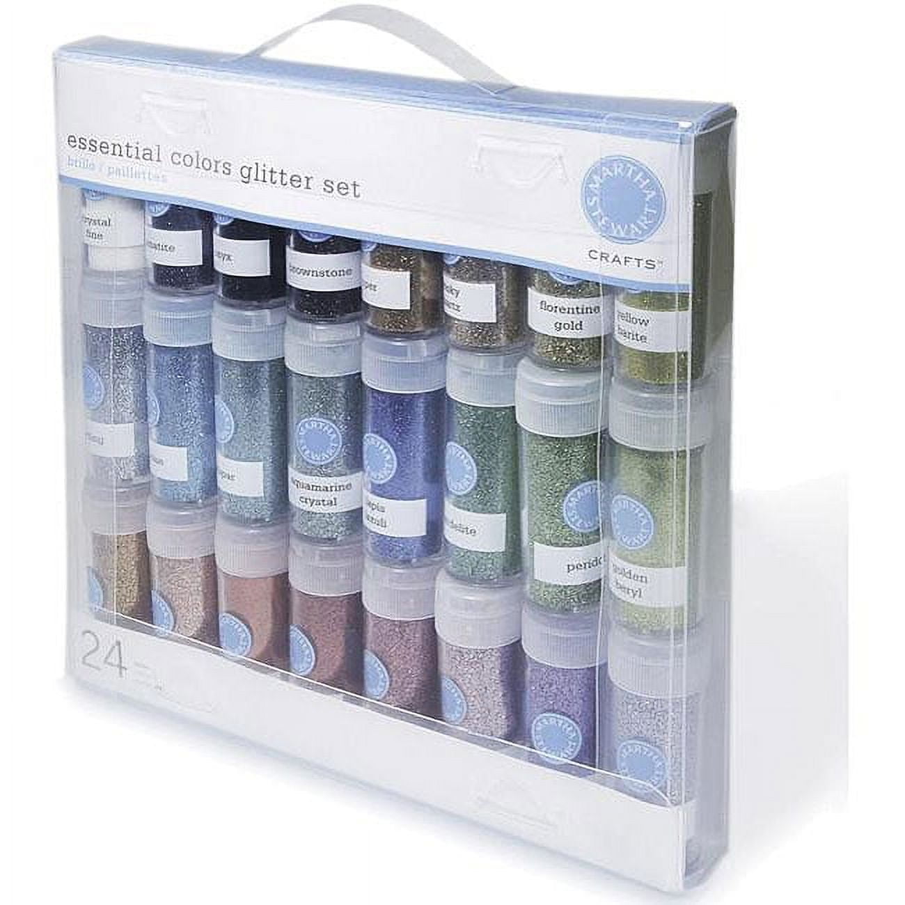 Martha Stewart Fine Glitter .37oz 24/Pkg-Bling Sparkle, Pk 1, Martha Stewart