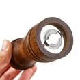 thumbnail image 2 of Small Wood Salt and Pepper Grinder , Salt Mill Pepper Grinder Set, Pepper Mill, Salt Shakers with Adju5 inches - Pack of 2, 2 of 5