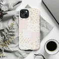 thumbnail image 5 of Coquette Pink Patchwork Phone Case, Cute Floral Gingham Bow Aesthetic Design for iPhone 17 16 15 14 13 12 11 Pro Plus Mini, 5 of 5