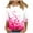 White#02, variant on Valentine's Day 3/4 Length Sleeve Womens Tops Crew Neck Loose Casual Blouses Heart Print Tunic Tops Graphic Tees Shirts Gifts for Women