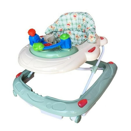 AmorosO 9602 green Baby Walker with Music Tray, Green