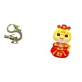 thumbnail image 1 of Estatua en miniatura de serpiente de latón para el año Nuevo chino 2024-2025, figura de arte Feng Shui, bonita decoración para el hogar, la oficina, e, 1 of 8