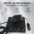 thumbnail image 5 of MB2 CB Radio,AM/FM CB Mobile Radio Bundle with Coaxial Cable, 40 Channel Base Station, Noise Reduction, RF Gain, 7 Colors LCD Display, Long Range CB Radio Kit for Truckers, 5 of 25