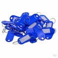 thumbnail image 1 of 100 etiquetas para llaves de plástico, etiqueta de nombre surtido, etiquetas de identificación para llaves, llavero para equipaje Azul real, 1 of 9