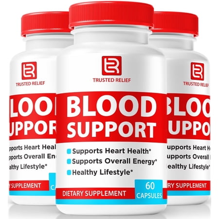 (3 Pack) Trusted Relief Supplement, Official TrustedRelief Blood Support Capsules, All Natural Formula For Stable Levels & Healthy Circulation, Premium Supplement Reviews (180 Capsules)