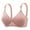 Rose Gold, variant on Women's Front Closure Yoga Bra Lace Trim Seamless Comfort Wireless Support Adjustable Strap Sleepwear Activewear, Grey, Size 42