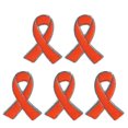 thumbnail image 1 of Juego de 5 broches de cinta, hermoso diseño, broche de cinta esmaltado, material de aleación, color naranja, 1 of 5