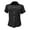 Black, variant on HOWPAY Linen Shirts for Women Summer Short Sleeve Collared Button up Shirts Work Solid Color Tees Oversized Casual Comfy Y2K Streetwear Beige L
