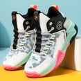 thumbnail image 4 of Kids Basketball Shose Breathable Mesh Non Slip Sport Sneakers for Boys Girls, 4 of 6