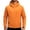 Orange, variant on Men's Hooded Softshell Jacket Full Zip Multi Pockets Windproof Casual Outer Coat