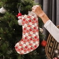thumbnail image 5 of Wukai Tomatoes Print Christmas Stockings 18" Christmas Stocking Snowman Burlap Plaid Xmas Stocking Holiday Christmas Decoration Gifts for Family Kids, 5 of 7