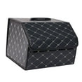 thumbnail image 3 of Organizador de asiento de coche, caja de almacenamiento de carga de gran capacidad para organizar el coche M, 3 of 8