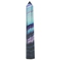 thumbnail image 3 of Single Point Colorful Natural Fluorite Quartz Crystal Column Stone Ornament Gift Decoration, 3 of 8