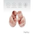 thumbnail image 6 of MeMoi Women's Josephine Plush Slippers - Womens - Female (Medium, Pink), 6 of 7