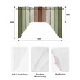 thumbnail image 5 of Sage Green Swag Valances for Windows, Small Curtains Drapes, Farmhouse Wood Grain Vintage Brown Striped Kitchen Window Curtains Over Sink Window Treatment Valance for Bedroom/Bathroom 56"x36", 5 of 5