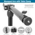 thumbnail image 6 of Artograph Height and Angle Adjustable Stand for Digital Projectors and Camera Monopod Arm with Table Clamp Black, 6 of 13