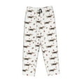 thumbnail image 4 of Xecao Dachshund Dog Women's Straight Lounge Pajama Pants: The Epitome of Relaxed Sleepwear, 4 of 9