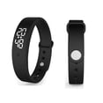 thumbnail image 2 of Pulsera Inteligente Negro Temperatura Corporal Automática Prueba Vibración Alarma Led Fitness Pulsera Methold EL008814-00, 2 of 5