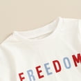 thumbnail image 5 of Okbabeha Kids Boys 4th of july Shorts Set,Short Sleeve Stars Stripes Print Shirt+Elastic Waist Shorts fourth of July Outfit, 5 of 7