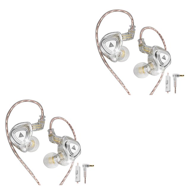 Wisewang ZX3 Écouteurs Filaires Réduction de Bruit Intra-Auriculaires Casque de Course Type 3 avec Micro 2Ensemble