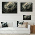 thumbnail image 4 of Designart "Tempestuous Dance Grey Storm III" Landscapes Print on Natural Pine Wood, 4 of 5
