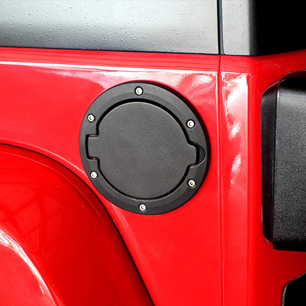 Koszal Auto Car Aluminum Alloy ABS Gas Fuel Tank Cap Cover for Jeep