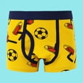 thumbnail image 6 of NIEWTR Toddler Boys Underwear Boxer Briefs Comfort with Breathable Fabric Shorts Boxer Elastic Waist(A01-Orange,4-5 Years), 6 of 6