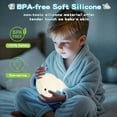 thumbnail image 4 of Duck Lamp, Cute Pea Duck Night Light, 2 Levels Dimmable Ducky Night Lamp, LED Squishy Animal Light for Kids Sleep, Rechargeable Bedside Touch Silicone Lamp, Unique Dorm Decor Gift Toy, 4 of 19