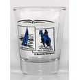 thumbnail image 2 of Oklahoma State Scenery Blue New Shot Glass, 2 of 3