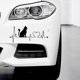 thumbnail image 3 of Riwesomey Pegatinas de coche Labrador Retriever Heartbeat Love calcomanía accesorios decorativos prácticos y duraderos Automoción decorativa y accesorios, 3 of 6