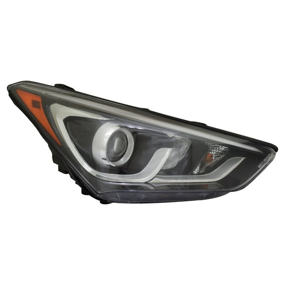 KAI New Standard Replacement Passenger Side Headlight Assembly, Fits 2013-2018 Hyundai Santa Fe Sport