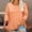 01 Orange, variant on Weiqiqre Womens Spring Tops Plus Size Tops 3/4 Length Sleeve Blouses Crew Neck Shirts Casual Loose Tunic Tops