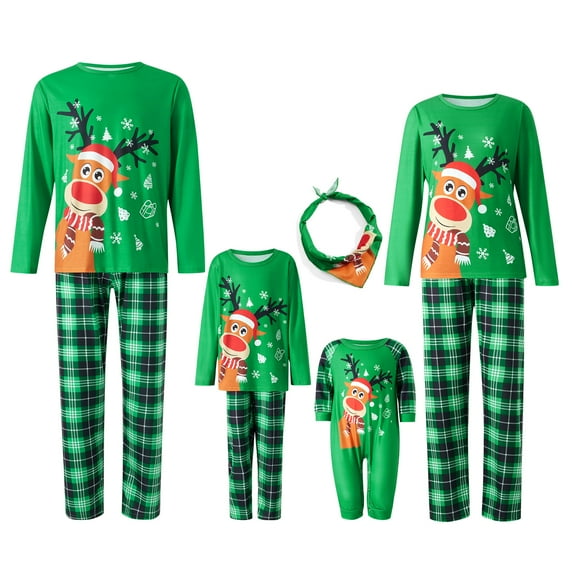 Christmas Pajamas for Family, Christmas Pjs Matching Sets for Family Women Men Holiday Xmas Long Sleeve Sleepwear