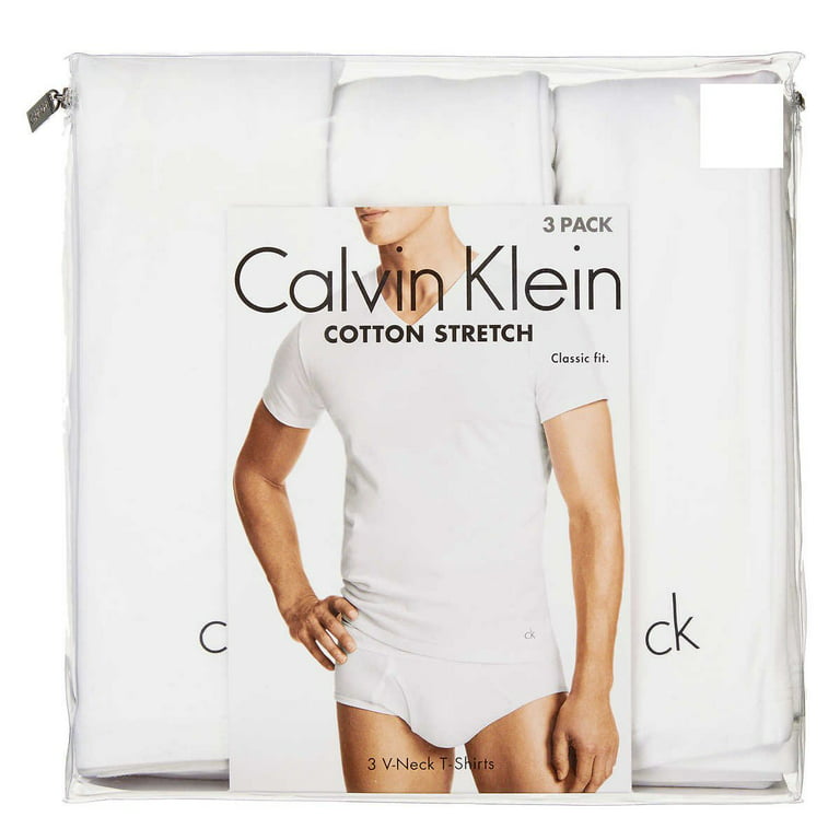 Calvin Cotton Stretch Classic Fit T-Shirt, (3-pack) (White or Black) (White, X-Large) - Walmart.com