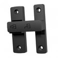 thumbnail image 4 of Pestillo de puerta de , pestillo abatible, pestillo deslizante para puerta, hogar, garaje, baño negro Macarena Cerradura de puerta, 4 of 7