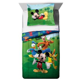 Mickey Mouse Clubhouse Twin Comforter Sheet Set 4 Piece Bed In