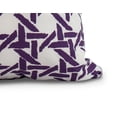 thumbnail image 2 of 26 x 26 inch, Rattan Geometric Geometric Print Pillow, Purple, 2 of 2