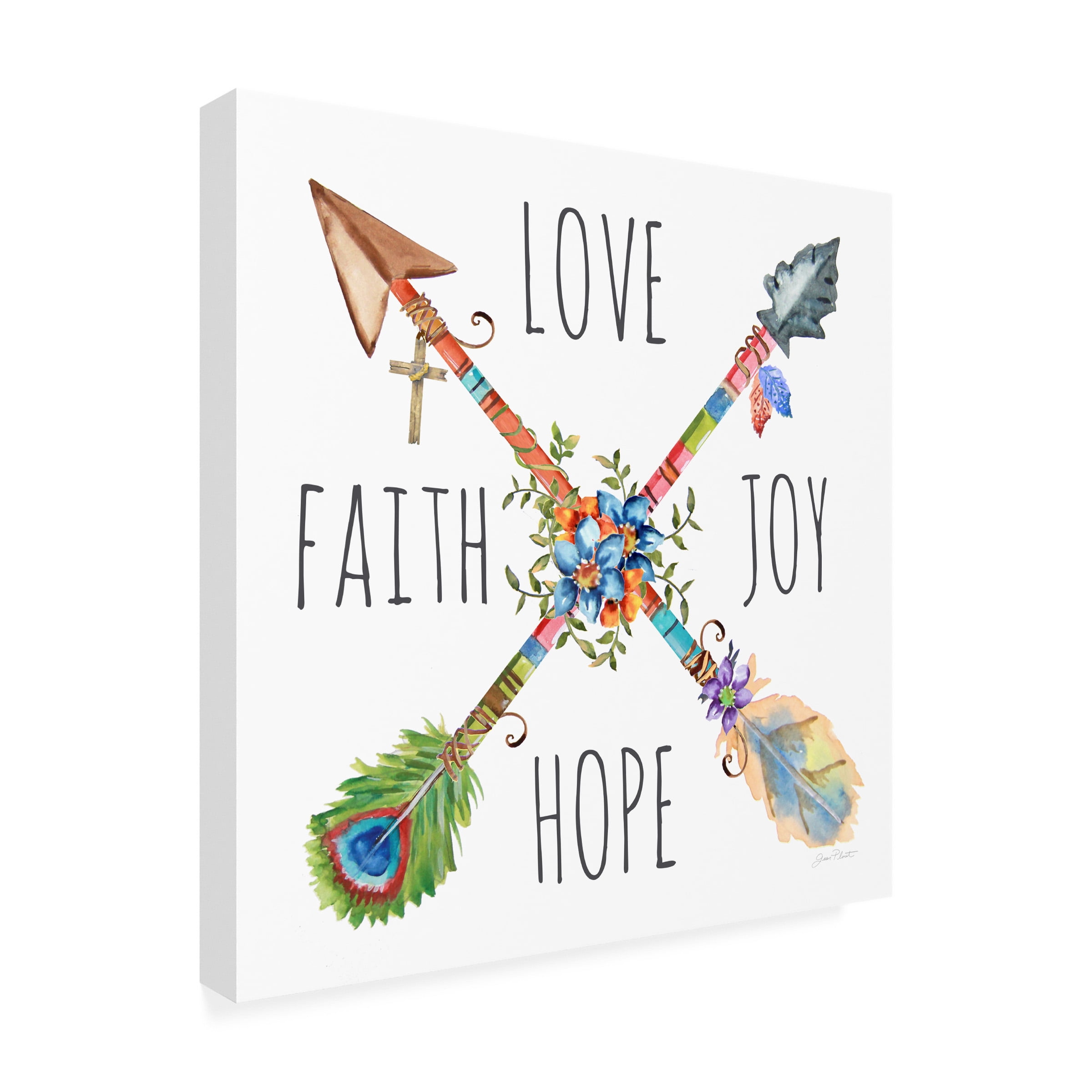 Trademark Fine Art 'Spiritual Arrows 1' Canvas Art by Jean Plout