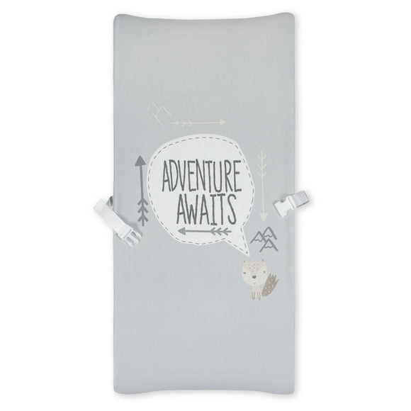 Couverture de matelas à langer biologique de Gerber, l'aventure vous attend Taille : 32 po. X 16 po.