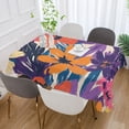 thumbnail image 2 of Yayeee Tablecloths for Rectangular Tables 54 x 54 inch Party Table Cover, Colorful Painted Flowers Pattern, 2 of 6